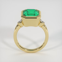 4.51 Ct. Emerald Ring, 18K Yellow Gold 3