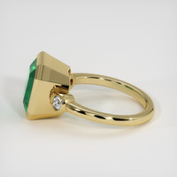 4.51 Ct. Emerald Ring, 18K Yellow Gold 4