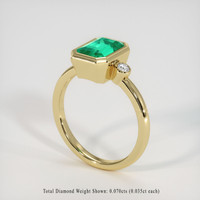 1.92 Ct. Emerald Ring, 18K Yellow Gold 2