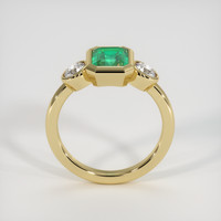 1.34 Ct. Emerald Ring, 18K Yellow Gold 3