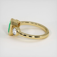 1.42 Ct. Emerald Ring, 18K Yellow Gold 4