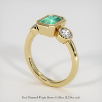 1.47 Ct. Emerald Ring, 18K Yellow Gold 2