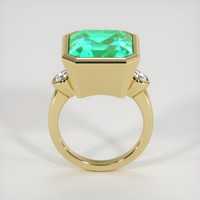 14.98 Ct. Emerald Ring, 18K Yellow Gold 3
