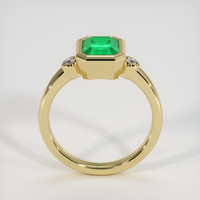 1.04 Ct. Emerald Ring, 18K Yellow Gold 3