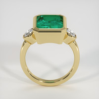 4.87 Ct. Emerald Ring, 18K Yellow Gold 3