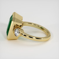 4.87 Ct. Emerald Ring, 18K Yellow Gold 4