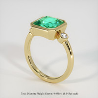 2.69 Ct. Emerald Ring, 18K Yellow Gold 2