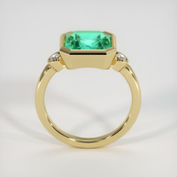 2.69 Ct. Emerald Ring, 18K Yellow Gold 3