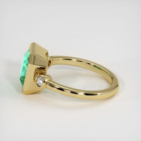 2.69 Ct. Emerald Ring, 18K Yellow Gold 4