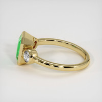 1.38 Ct. Emerald Ring, 18K Yellow Gold 4