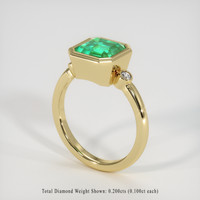 1.91 Ct. Emerald Ring, 18K Yellow Gold 2