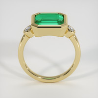 3.60 Ct. Emerald Ring, 18K Yellow Gold 3