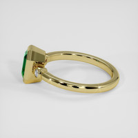 1.19 Ct. Emerald Ring, 18K Yellow Gold 4