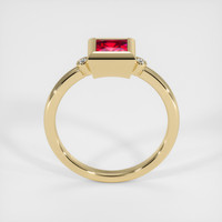 1.00 Ct. Ruby Ring, 18K Yellow Gold 3