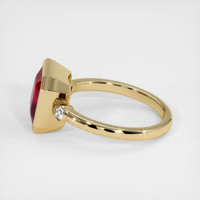 4.21 Ct. Ruby Ring, 18K Yellow Gold 4