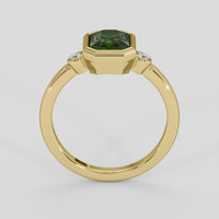 2.13 Ct. Green Sapphire Ring, 18K Yellow Gold 3