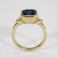 3.80 Ct. Blue Sapphire Ring, 18K Yellow Gold 3