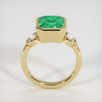 3.35 Ct. Emerald Ring, 18K Yellow Gold 3