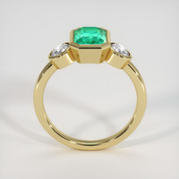 1.44 Ct. Emerald Ring, 18K Yellow Gold 3