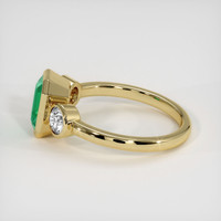 1.44 Ct. Emerald Ring, 18K Yellow Gold 4