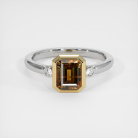 1.57 Ct. Gemstone Ring, 14K Yellow & White 1