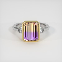 3.41 Ct. Gemstone Ring, 14K Yellow & White 1