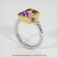 3.41 Ct. Gemstone Ring, 14K Yellow & White 2