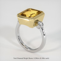 4.87 Ct. Gemstone Ring, 14K Yellow & White 2