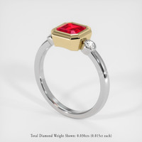 1.22 Ct. Ruby Ring, 14K Yellow & White 2