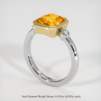 3.03 Ct. Sapphire Ring, 18K Yellow & White 2