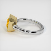 3.02 Ct. Yellow Sapphire Ring, 18K Yellow & White 4
