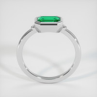 0.88 Ct. Emerald Ring, Platinum 950 3