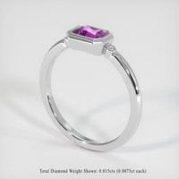 0.70 Ct. Sapphire Ring, Platinum 950 2