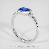 0.97 Ct. Sapphire Ring, Platinum 950 2