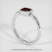 1.03 Ct. Ruby Ring, Platinum 950 2