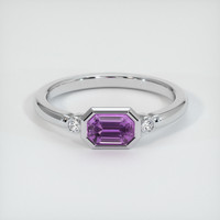 0.64 Ct. Sapphire Ring, Platinum 950 1