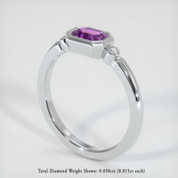 0.64 Ct. Sapphire Ring, Platinum 950 2
