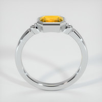 0.89 Ct. Yellow Sapphire Ring, Platinum 950 3