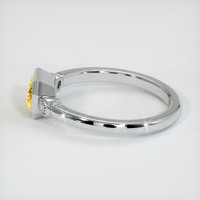 0.89 Ct. Yellow Sapphire Ring, Platinum 950 4