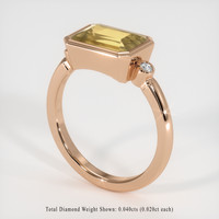 2.94 Ct. Gemstone Ring, 14K Rose Gold 2