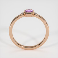 0.42 Ct. Purple Sapphire Ring, 14K Rose Gold 3