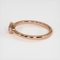 0.42 Ct. Purple Sapphire Ring, 14K Rose Gold 4