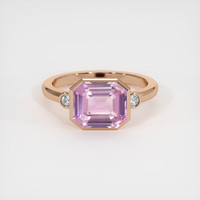 3.24 Ct. Sapphire Ring, 14K Rose Gold 1