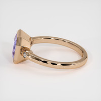 2.64 Ct. Violet Sapphire Ring, 14K Rose Gold 4