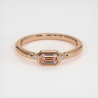 0.61 Ct. Sapphire Ring, 14K Rose Gold 1