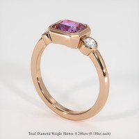 1.23 Ct. Sapphire Ring, 14K Rose Gold 2