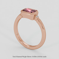 1.32 Ct. Pinkish Purple Sapphire Ring, 14K Rose Gold 2
