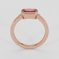 1.32 Ct. Pinkish Purple Sapphire Ring, 14K Rose Gold 3