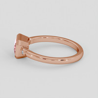 1.32 Ct. Pinkish Purple Sapphire Ring, 14K Rose Gold 4
