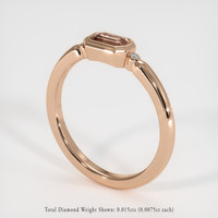 0.61 Ct. Sapphire Ring, 18K Rose Gold 2